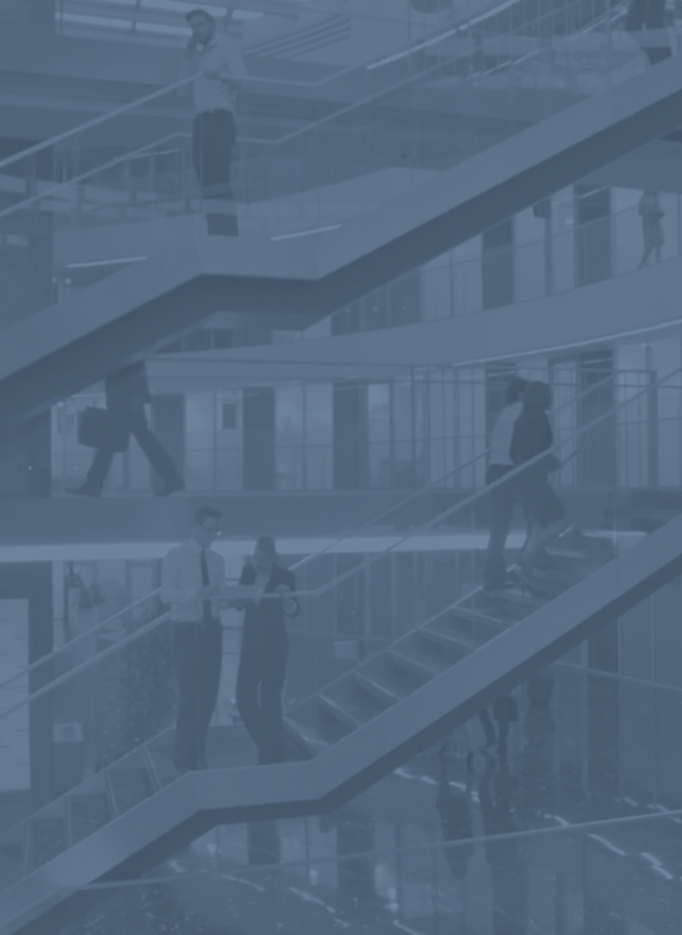 Staircases in an office building